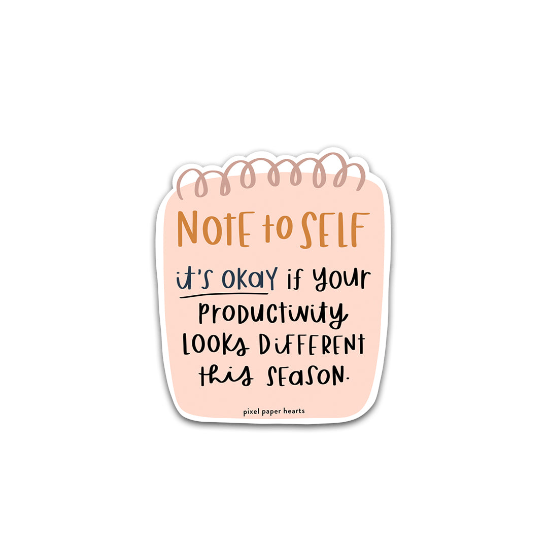 Note To Self Sticker