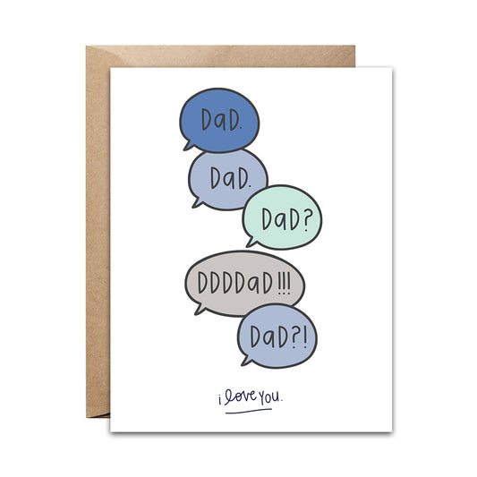 I Love You Dad Card
