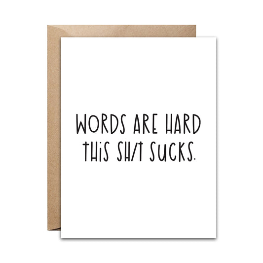 Words Are Hard Card