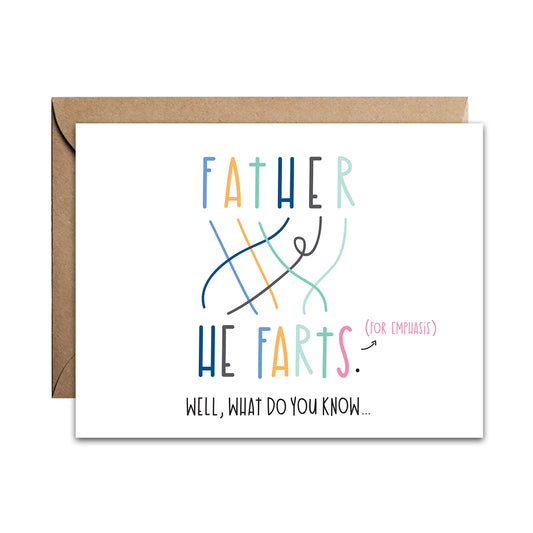 He Farts Card
