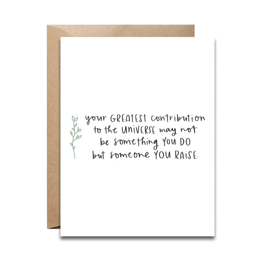 Someone You Raise Card