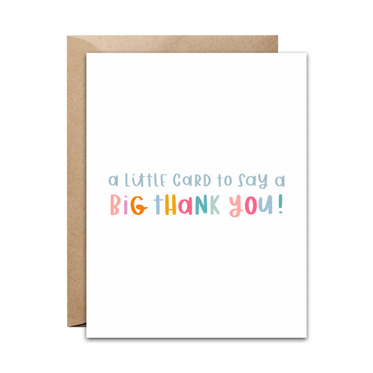 Big Thank You Card