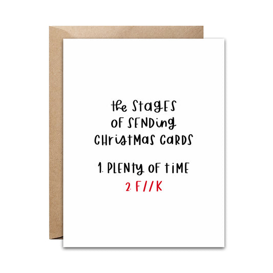 Christmas Card Stages Card