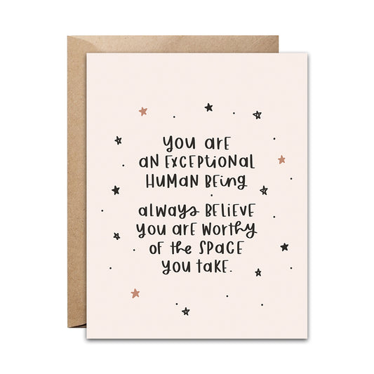 Exceptional Human Being Card