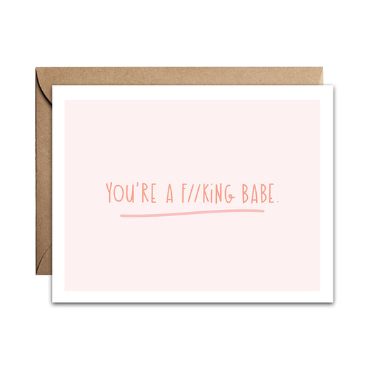 F//king Babe Card