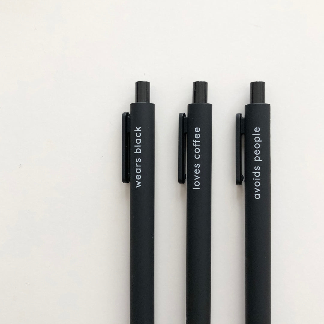 Black Like My Heart Pen Set