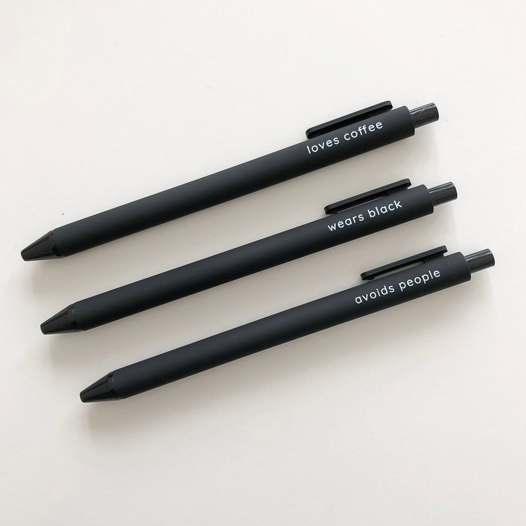 Black Like My Heart Pen Set