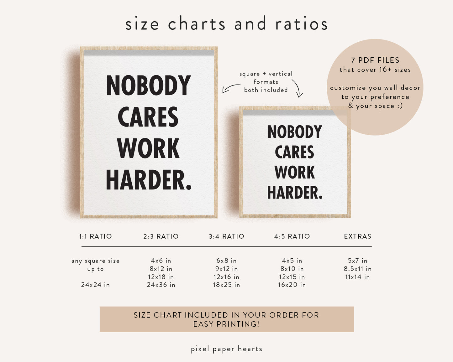 Nobody Cares - Printable