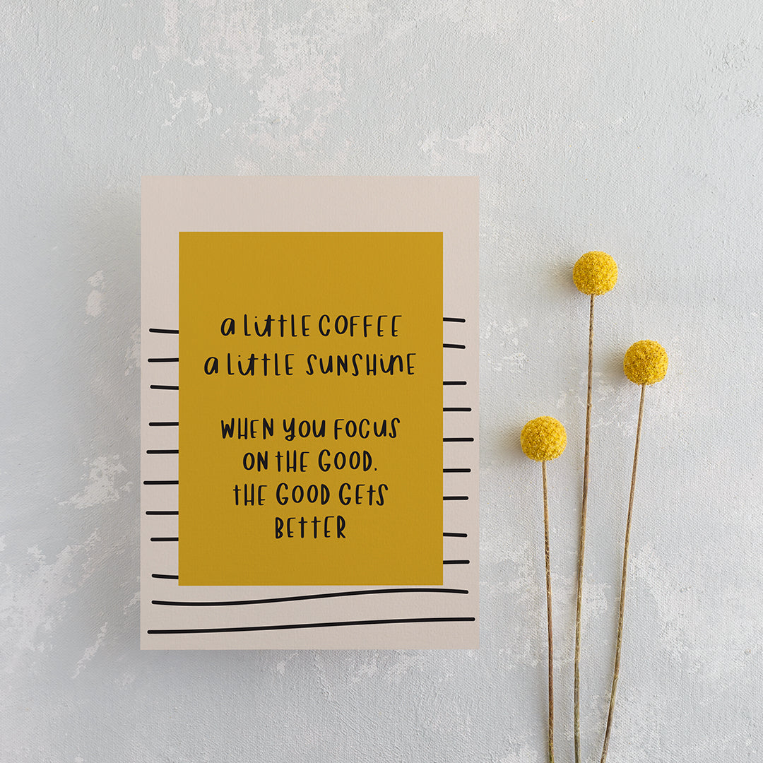 Coffee and Sunshine Card