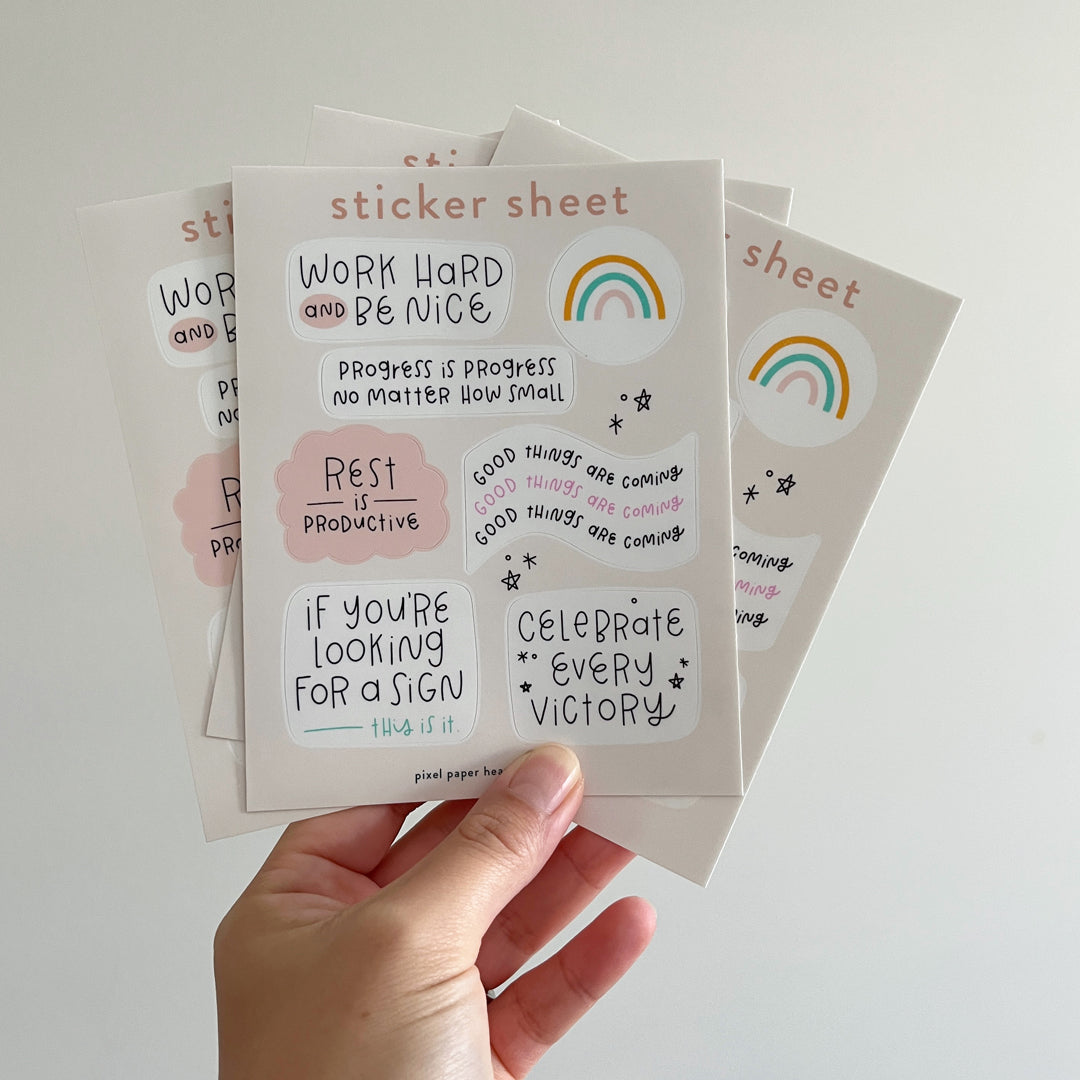 Celebrate Every Victory Sticker Sheet