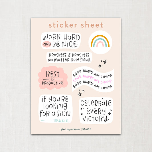 Celebrate Every Victory Sticker Sheet