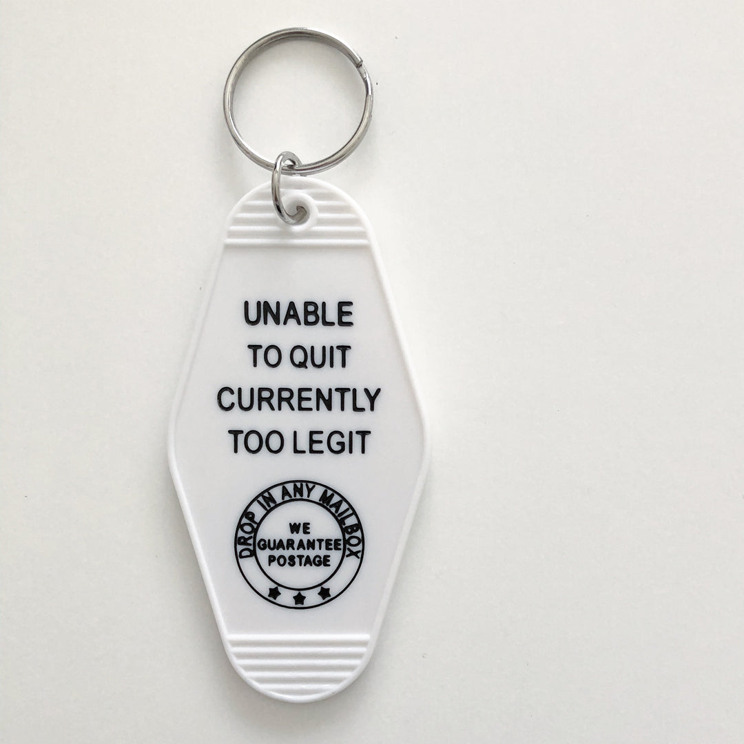 Too Legit Key Tag