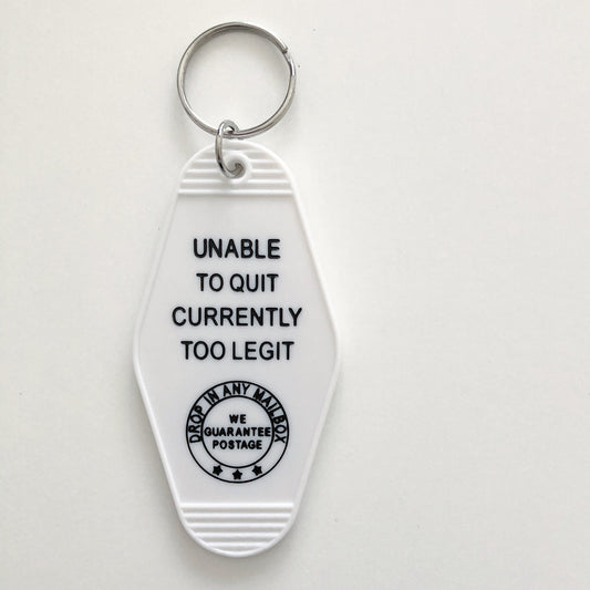 Too Legit Key Tag