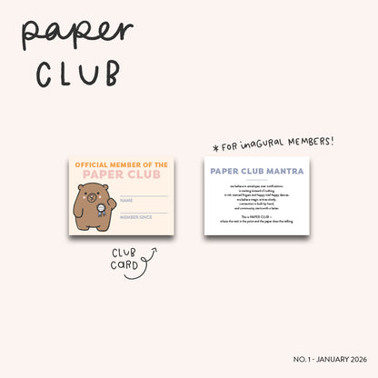 Paper Club - No. 1 - January (Archive)