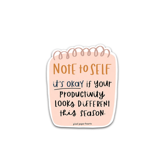 Note To Self Sticker