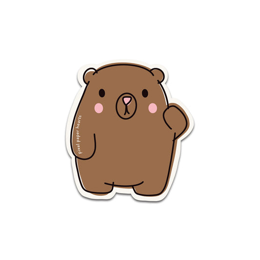Hello Bear Sticker