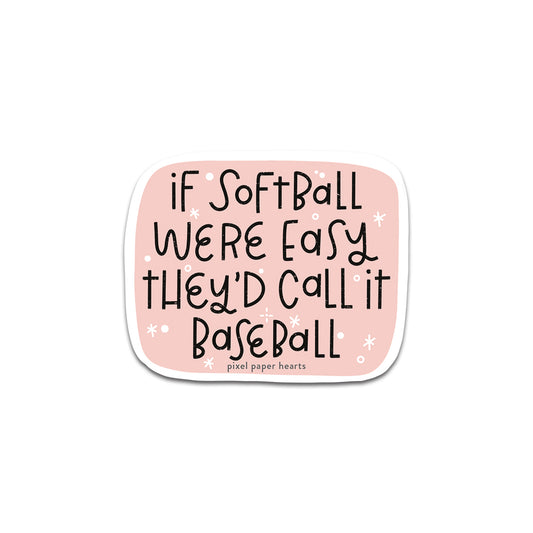 Softball > Baseball Sticker