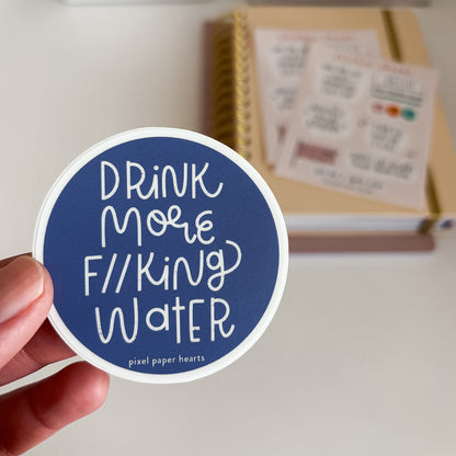 Drink More Water Sticker