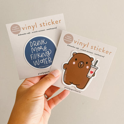Drink More Water Sticker