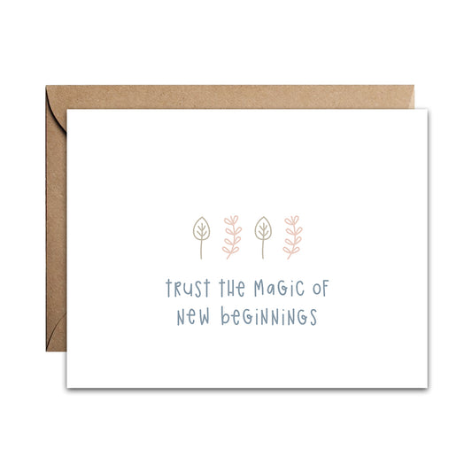 Trust The Magic Card