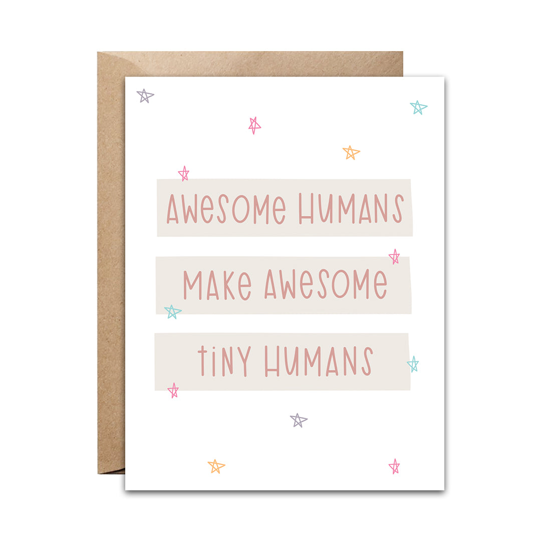 Awesome Tiny Humans Card