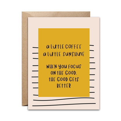 Coffee and Sunshine Card