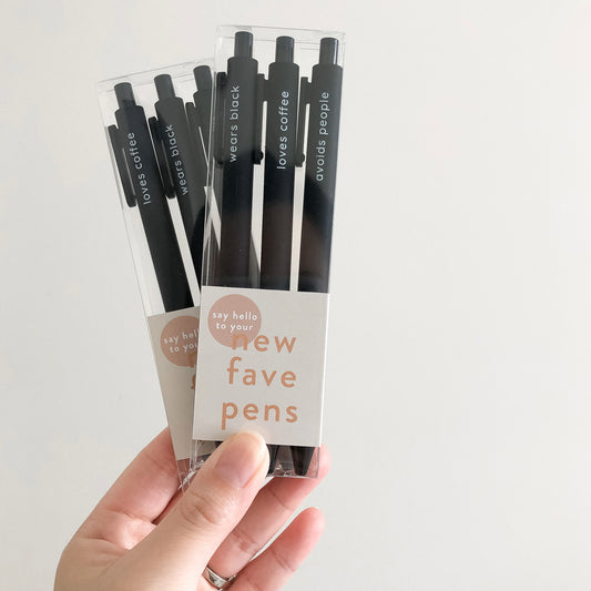 Black Like My Heart Pen Set