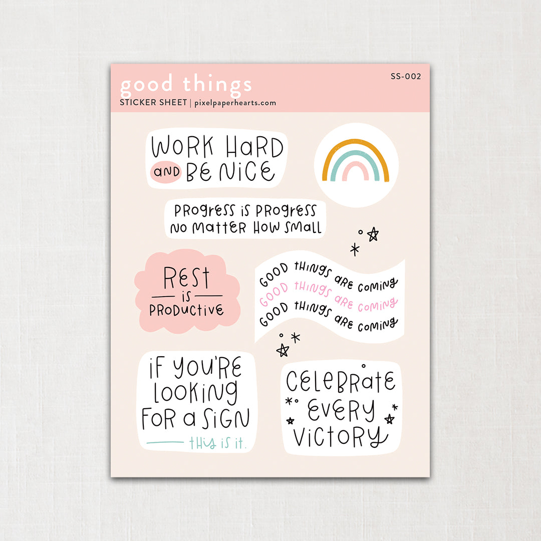 Good Things Sticker Sheet