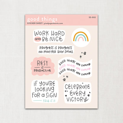 Good Things Sticker Sheet