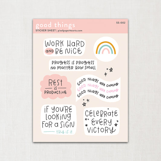 Good Things Sticker Sheet