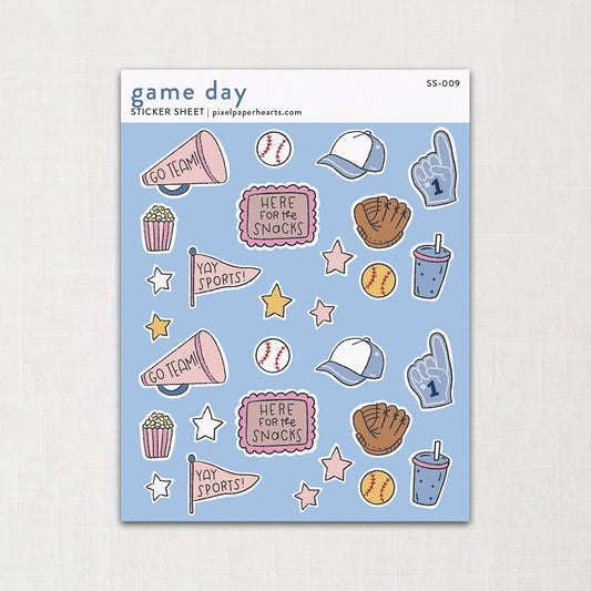 Game Day Sticker Sheet