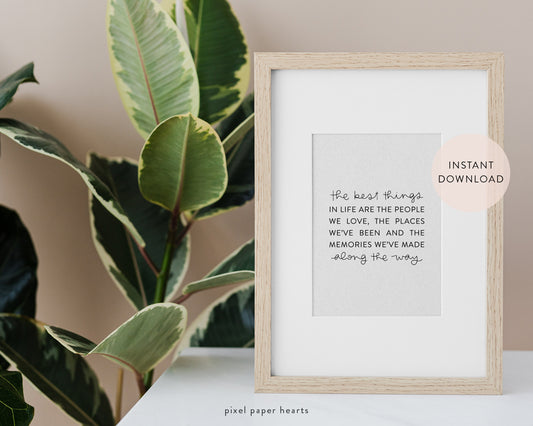 Best Things - Printable