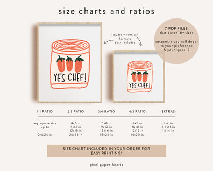 Yes Chef - Printable