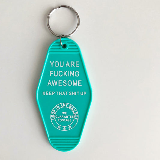 Keep It Up Key Tag - Teal