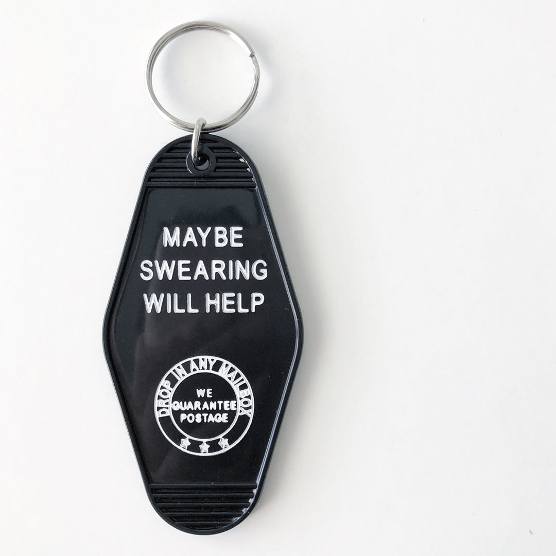 Maybe Swearing Will Help Key Tag