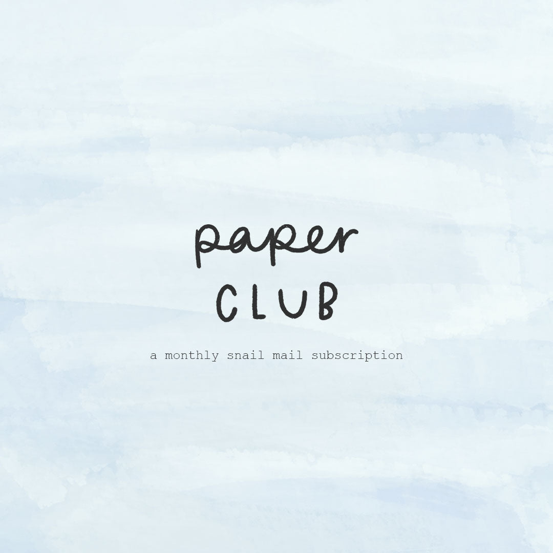 Paper Club - a monthly snail mail subscription